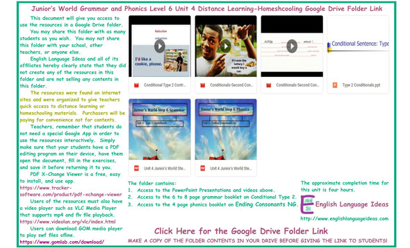 Conditional 2 and Phonics Distance Learning-Homeschooling Bundle-Google Drive Link