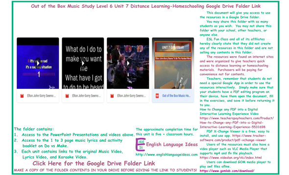 Do vs Make Music Distance Learning-Homeschool Bundle-Google Drive