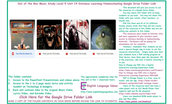 Technology & Gadgets Music Distance Learning-Homeschool Bundle-Google Drive