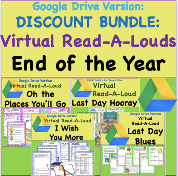 Digital Version- Discount Bundle- Virtual Read-A-Loud Pack- End of the School Year- For Google Drive