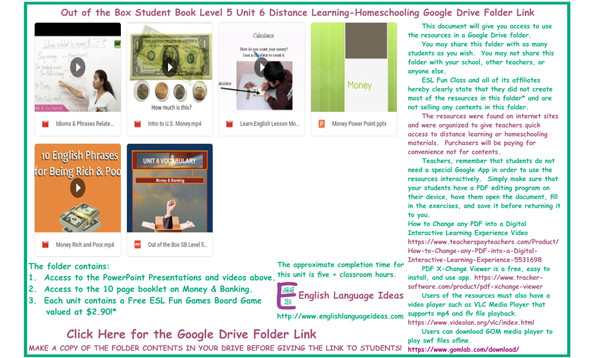 Money & Banking Distance Learning-Homeschool Bundle-Google Drive