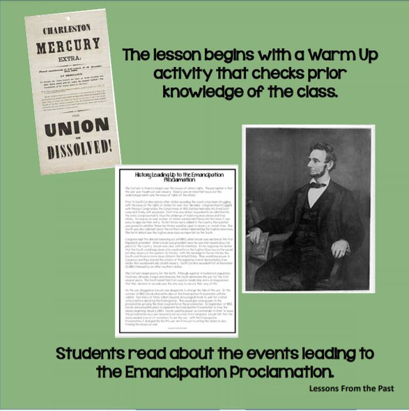 Reactions to the Emancipation Proclamation - Close Reading & Analysis of Images