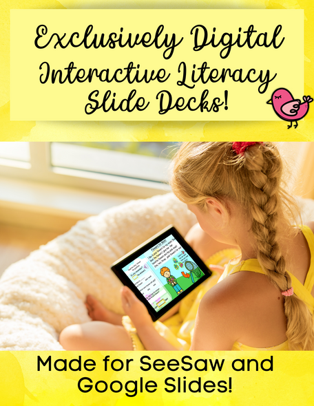 Exclusively Digital-Google Slides Spring Literacy Activities|Distance Learning