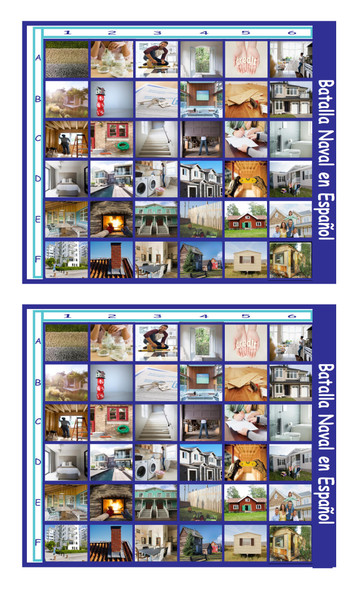 Houses and Apartments Types-Features Spanish Legal Size Photo Guerra Naval Game