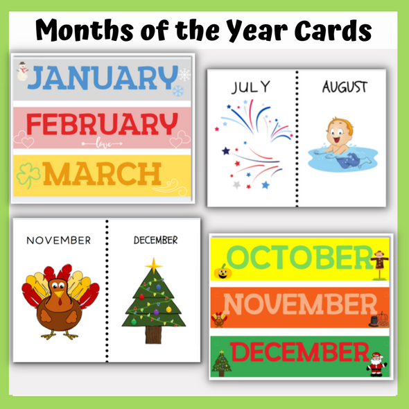 Months of the Year Flashcards