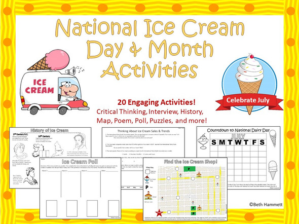 National Ice Cream Day and Month