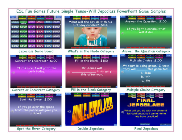 Future Simple Tense-Will Jepoclass PowerPoint Game