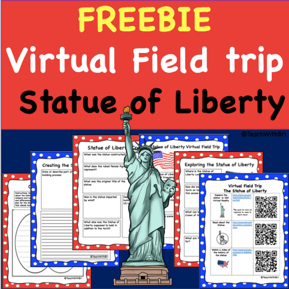 FREEBIE- Statue of Liberty Virtual Field Trip Student Activities 