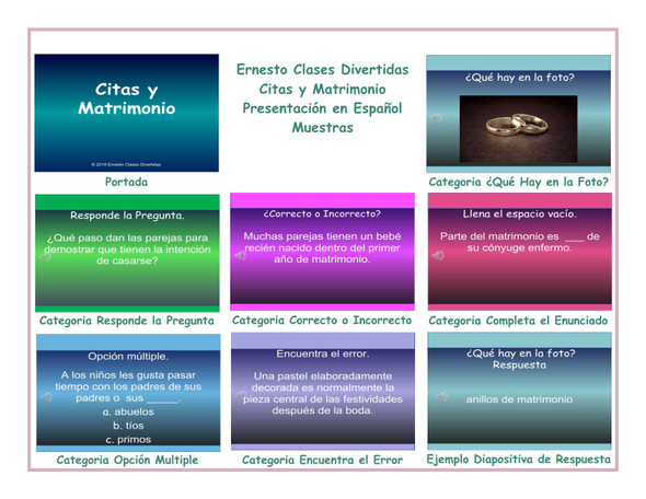 Dating & Marriage Spanish PowerPoint Presentation