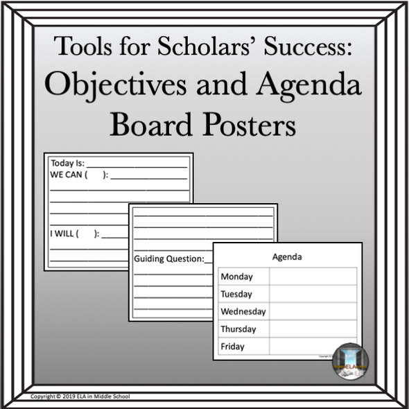 PBIS Objectives and Agenda Board Posters