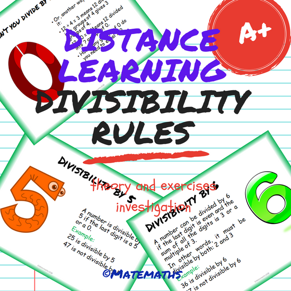 Distance Learning Math Divisibility Rules