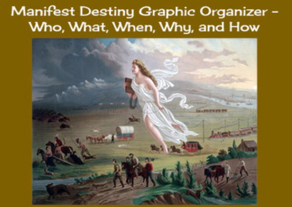 Manifest Destiny Graphic Organizer - Who, What, When, Why, and How