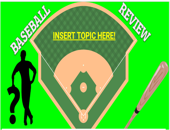 Baseball Interactive Review Game--For ANY subject!