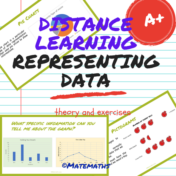 Distance Learning Representing Data Online lesson