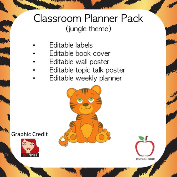 Classroom Planner Pack - Jungle Theme