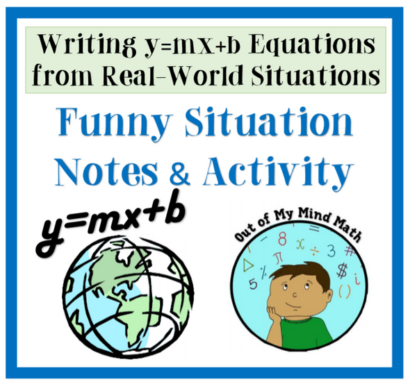 Writing y=mx+b Equations from Real World Situations