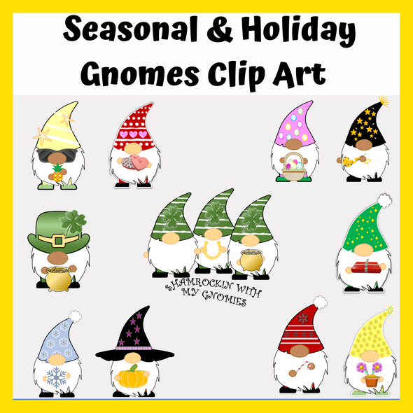 Holiday/Seasonal Gnomes Clipart