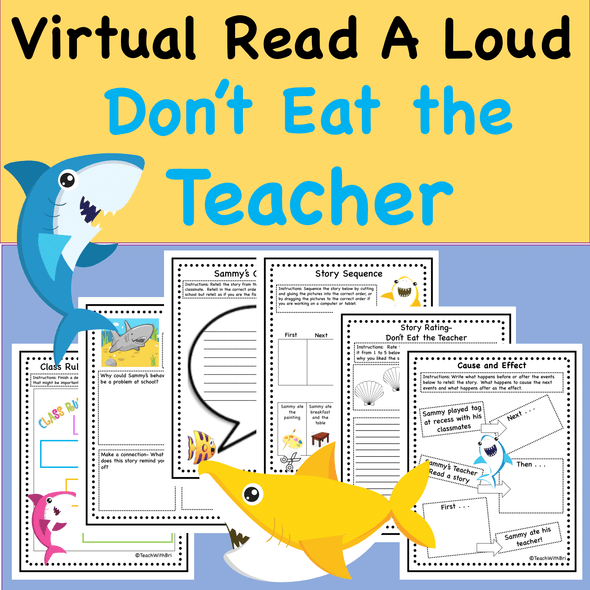 Virtual Read-A-Loud- Don't Eat the Teacher- Student Reading Activities 