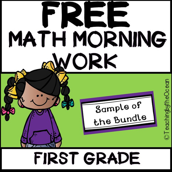  1st Grade Morning Work- Math - FREE