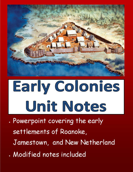 Early English Colonies Unit