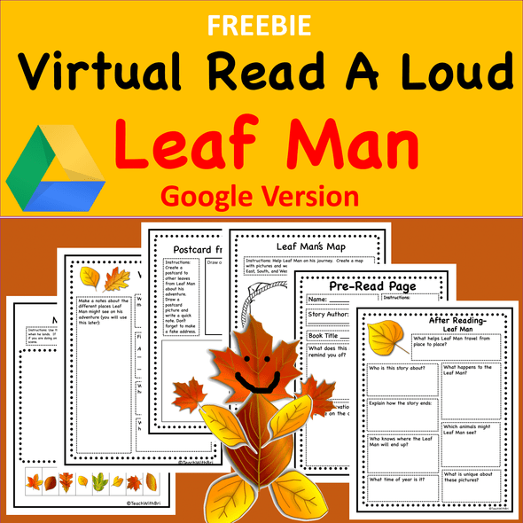 FREEBIE-  Virtual Read-A-Loud- Leaf Man - Digital and PDF Included 