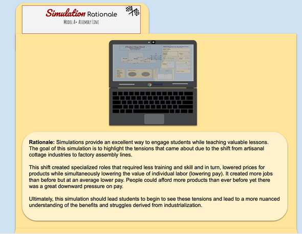 Digital Assembly Line Simulation (Google Slides Based)