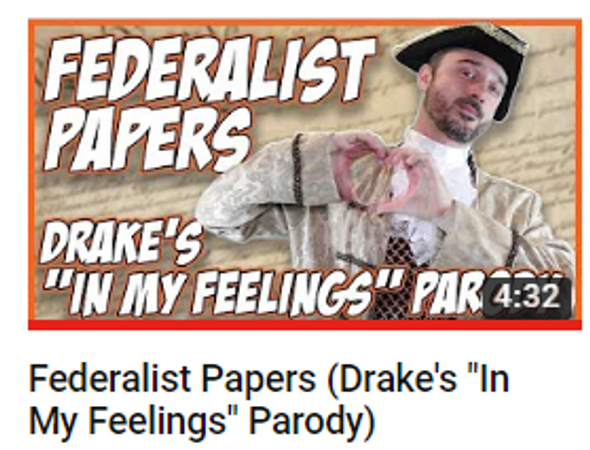 Mr Betts Class Federalist Papers parody of Drakes "In my Feelings" FREE download