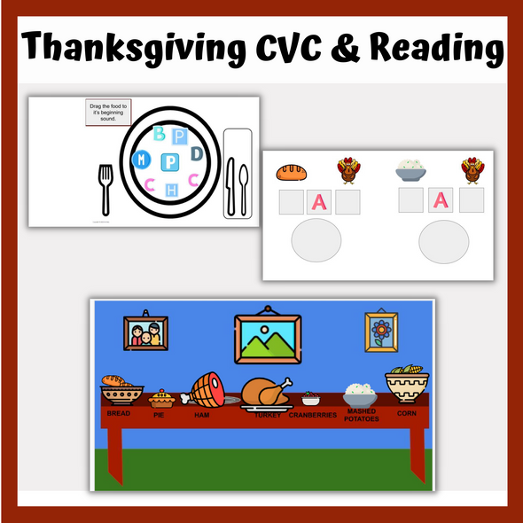 Thanksgiving CVC Words