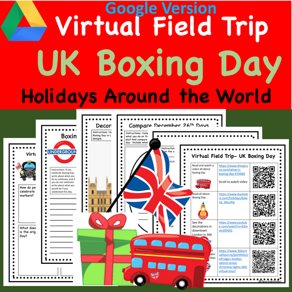 Digital Version - Holidays Around the World Virtual Field Trip- Boxing Day, London, UK