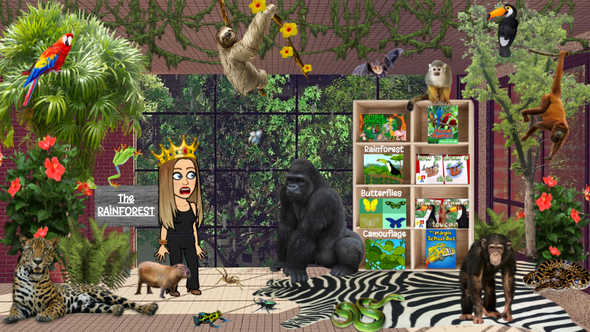 Bitmoji Classroom Template - Rainforest Theme (K-3)