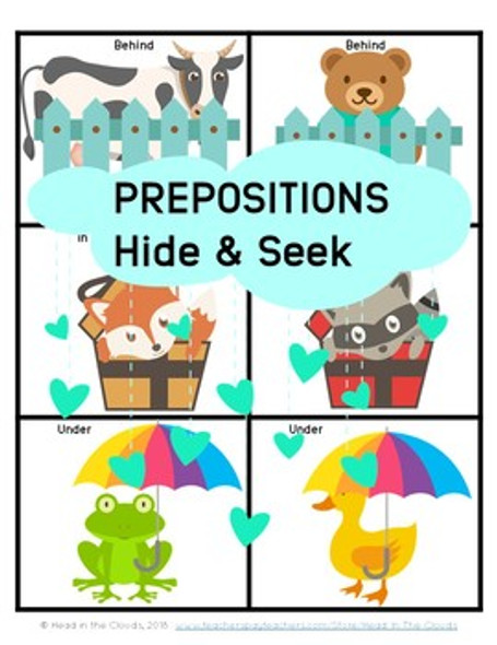 Prepositions - BEHIND, IN, UNDER