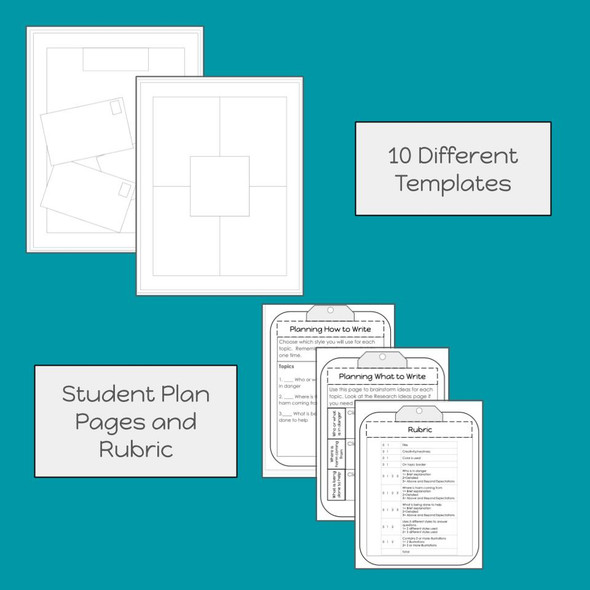 Different plan pages and templates to help students! 