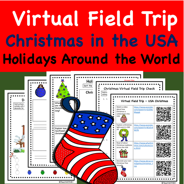 Christmas in the USA Virtual Field Trip -  Holidays Around the World 