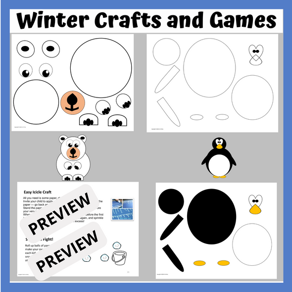 Easy Winter Preschool Crafts