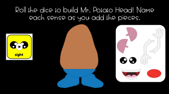 Our 5 Senses with Mr. Potato Head