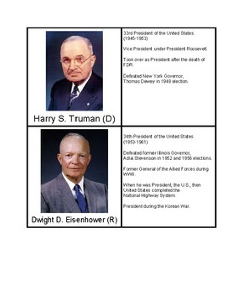 U.S. Presidents 31-40