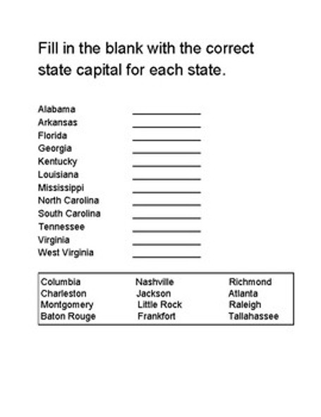 USA Southeast Region Quiz