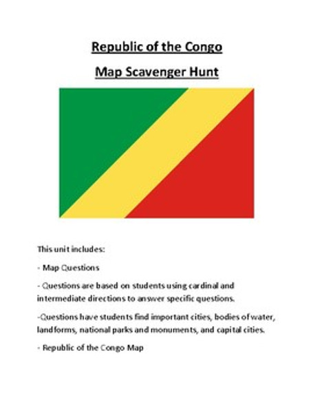 Republic of the Congo Map Scavenger Hunt