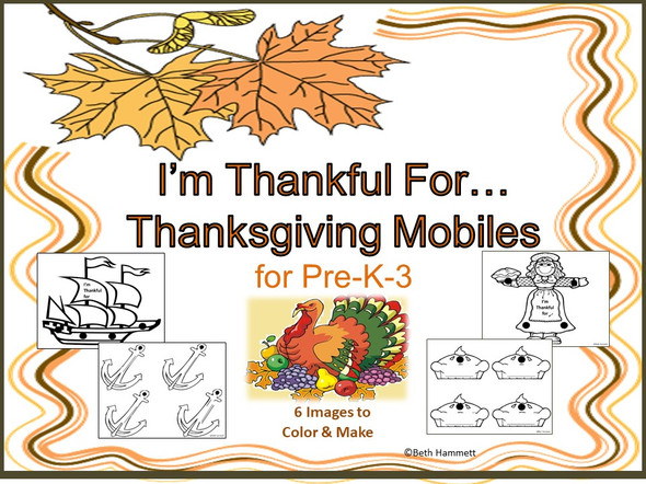 I'm Thankful For...Thanksgiving Mobiles 