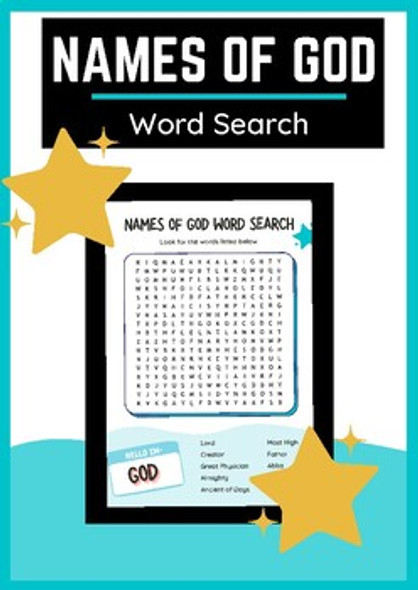 Names of God Bible Word Search