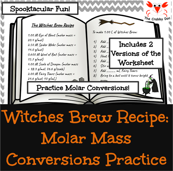 The Witches Brew Recipe: Molar Mass Conversions