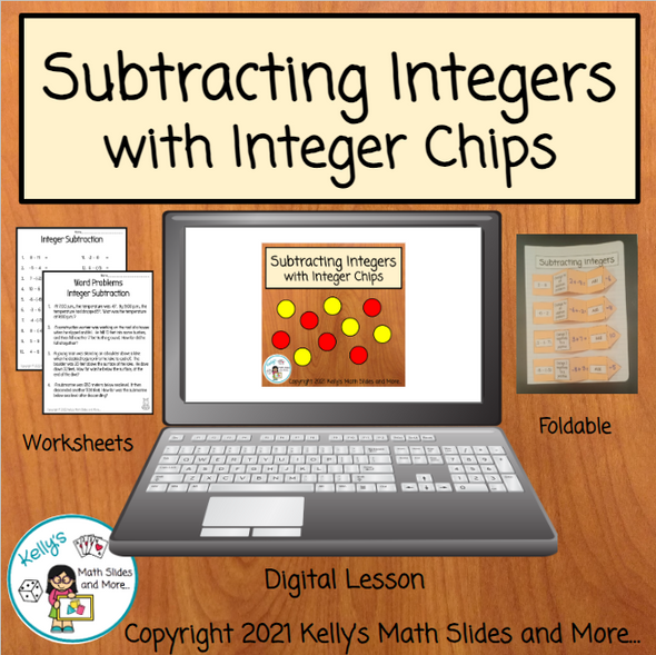 Integers - Subtracting with Integer Chips