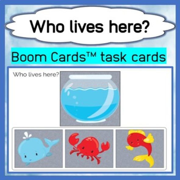 Questions: Who Lives Here? Animal Homes - Boom Cards™