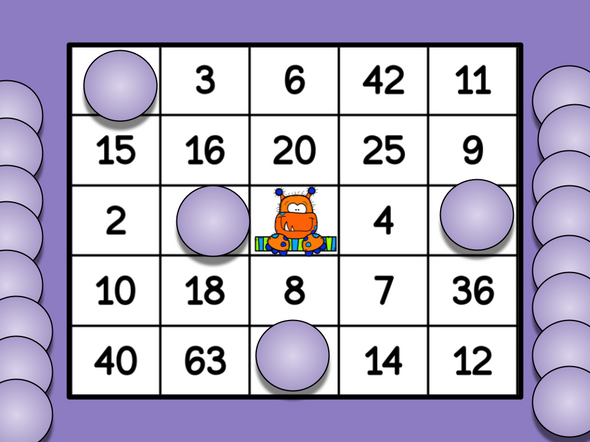 Multiplication and Division Bingo