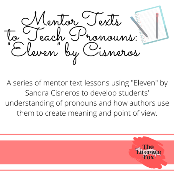 Using Mentor Text "Eleven" to Teach Pronouns