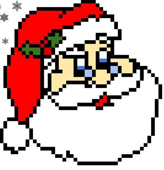 Santa Christmas Long Division with Remainders Pixel Art Mystery Picture EDITABLE