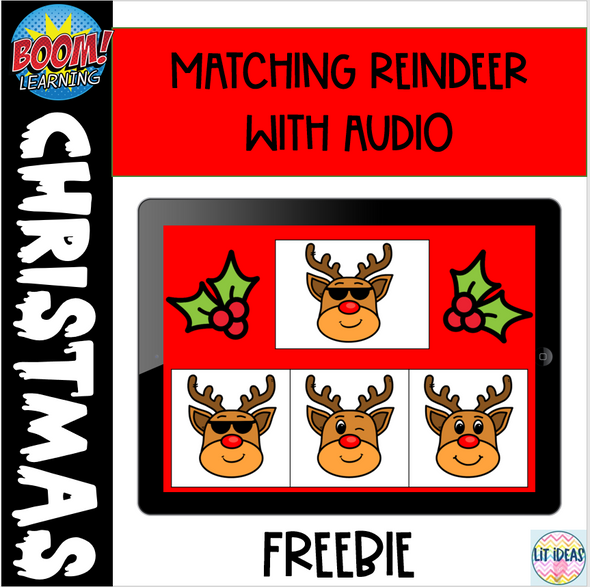 Boom Card Freebie: Match the Reindeer