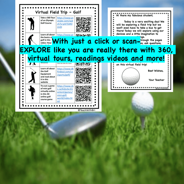 Digital Version:  Virtual Field Trip - Behind the Sport- Golf - Science and PE