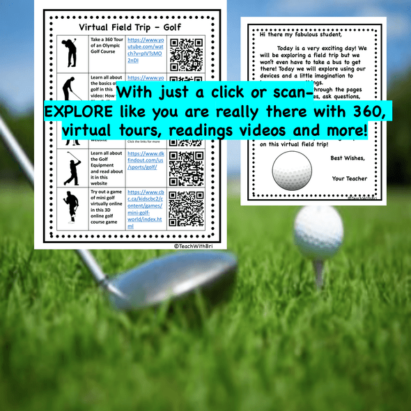 Digital Version - Virtual Field Trip - Behind the Sport- Golf - Science & PE