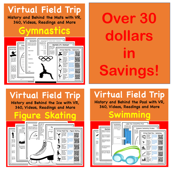 Discount Bundle- Virtual Field Trip - Behind the Sports- Science & PE- 6 exciting trips